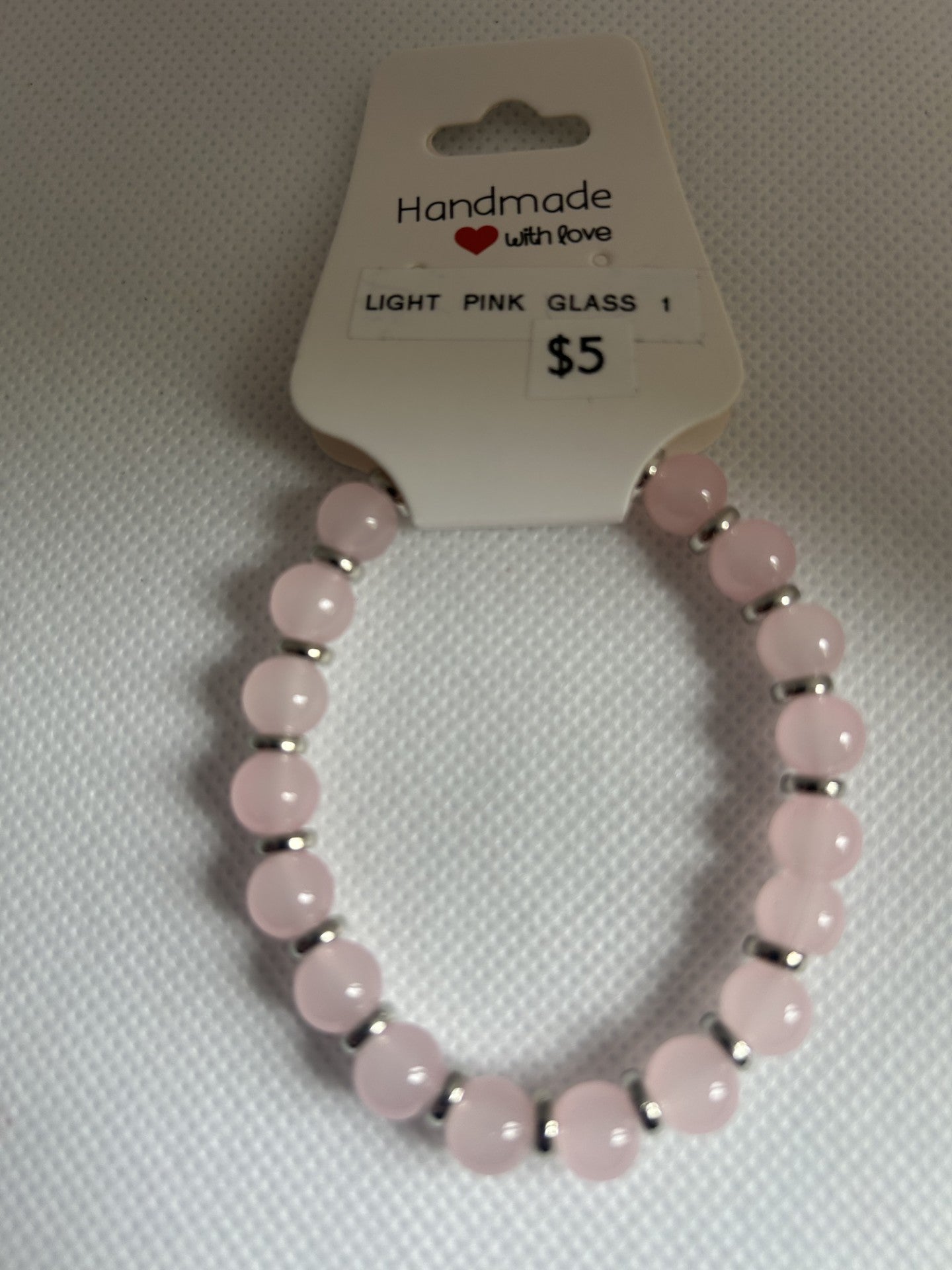 Light Pink Glass Beads