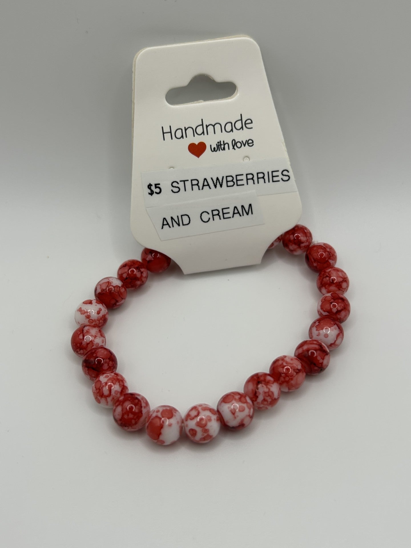 Strawberries and cream Bracelet