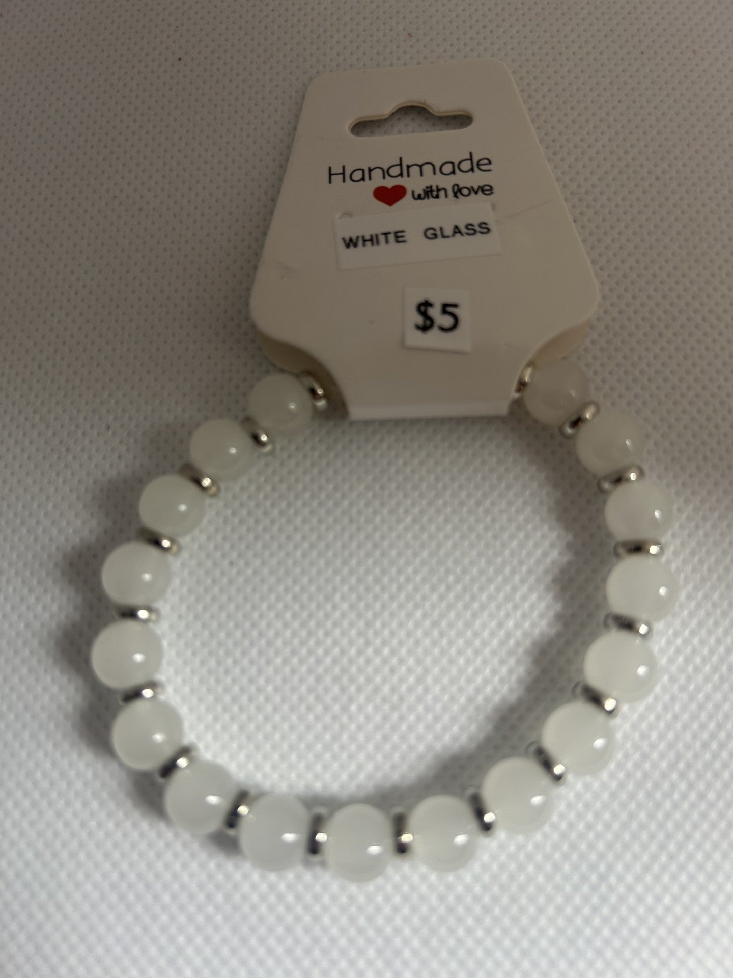 White Glass Beads
