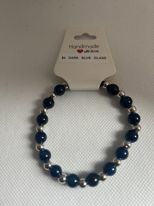 Dark Blue Glass Beads