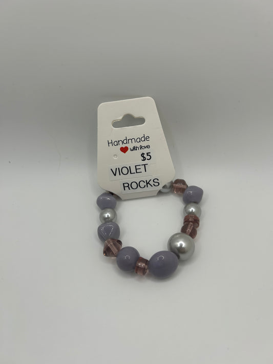Violet Rocks Bracelet
