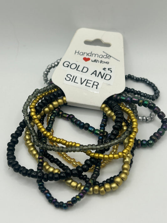Gold and Silver Bracelets