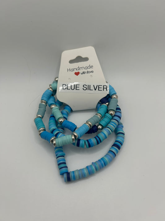 Blue Silver Bracelets