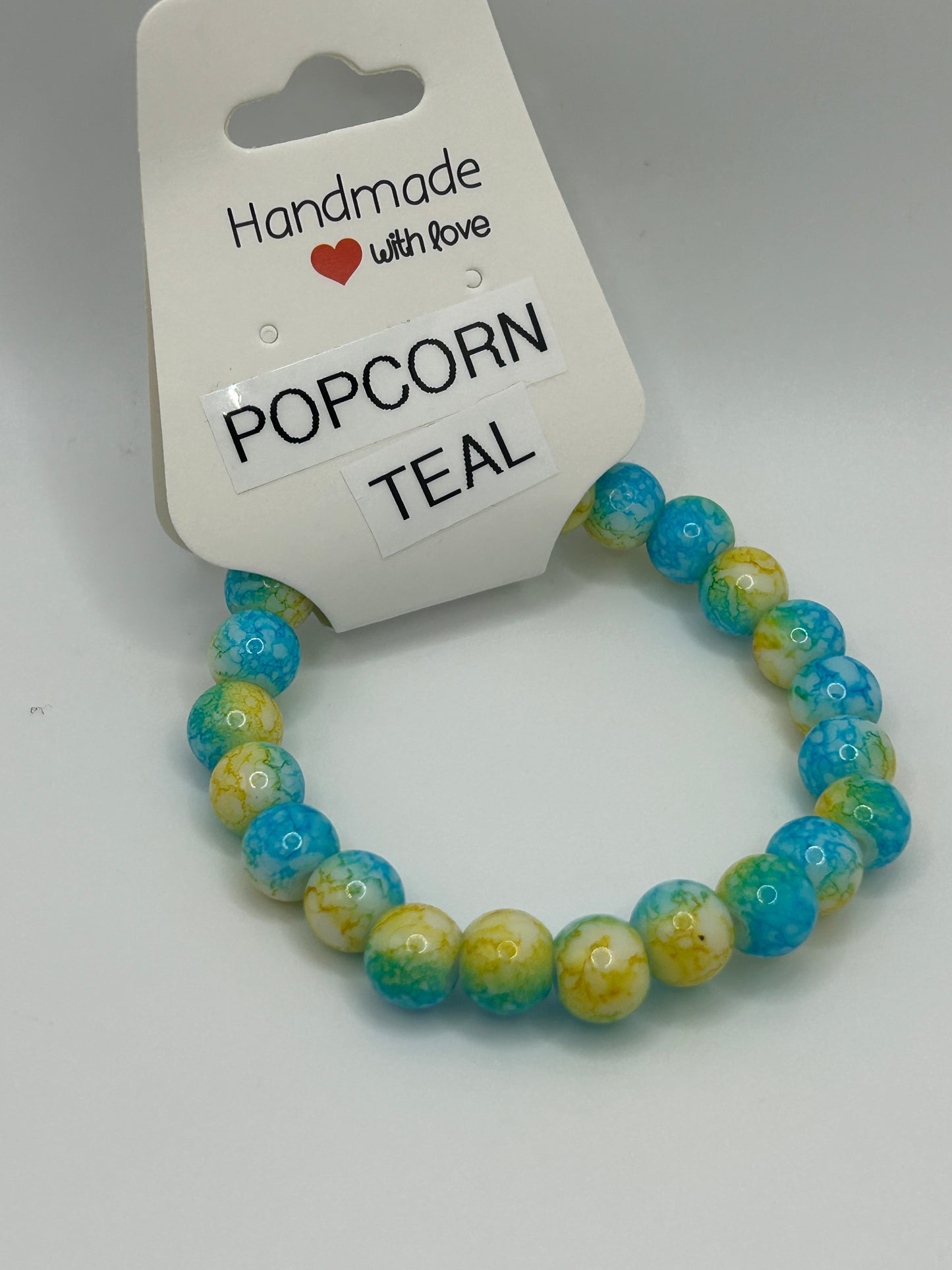 Popcorn Teal Bracelet