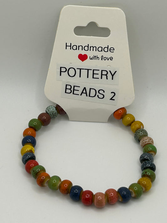 Pottery Beads 2 Bracelet