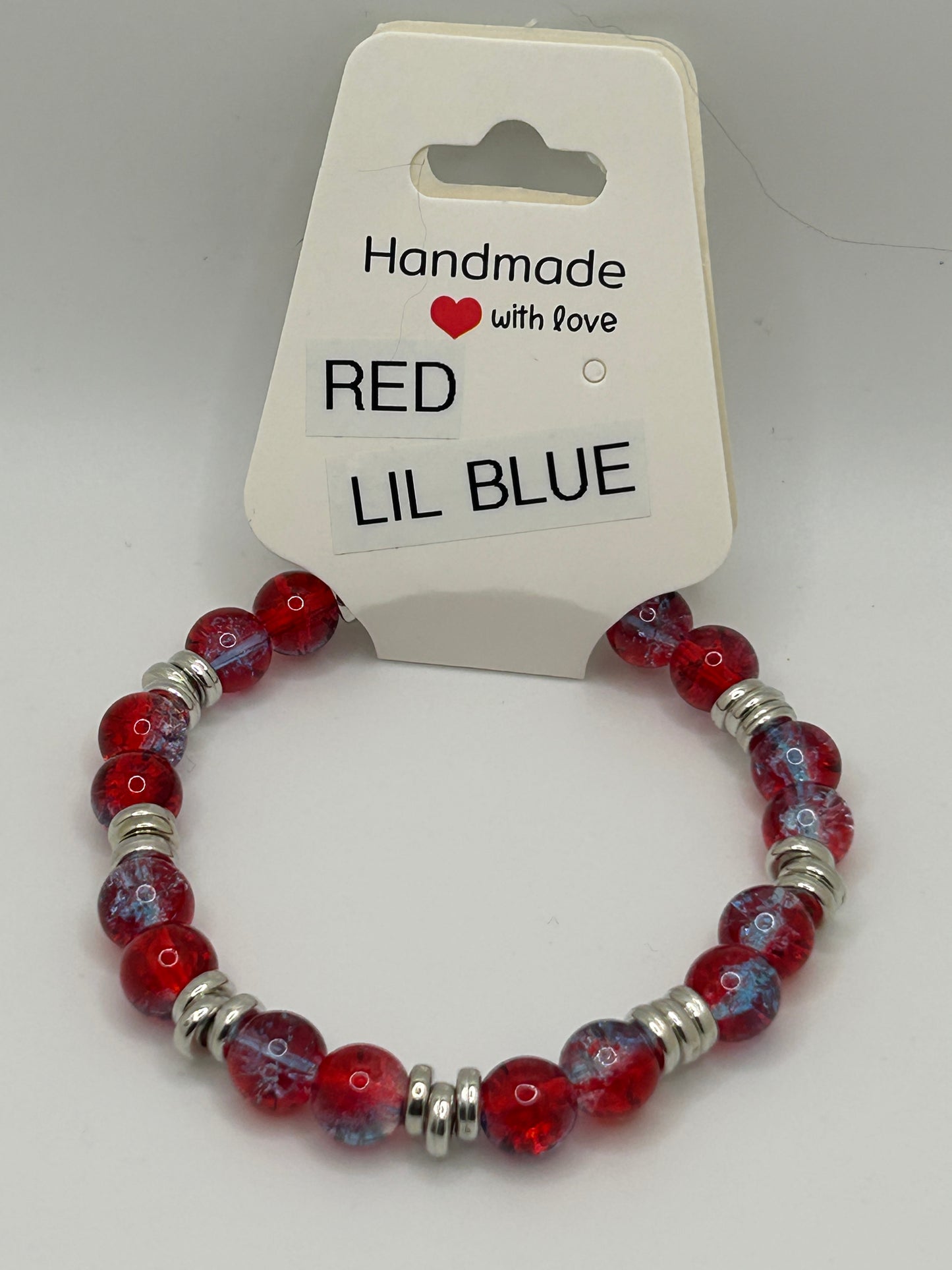 Red Lil Blue Bracelet