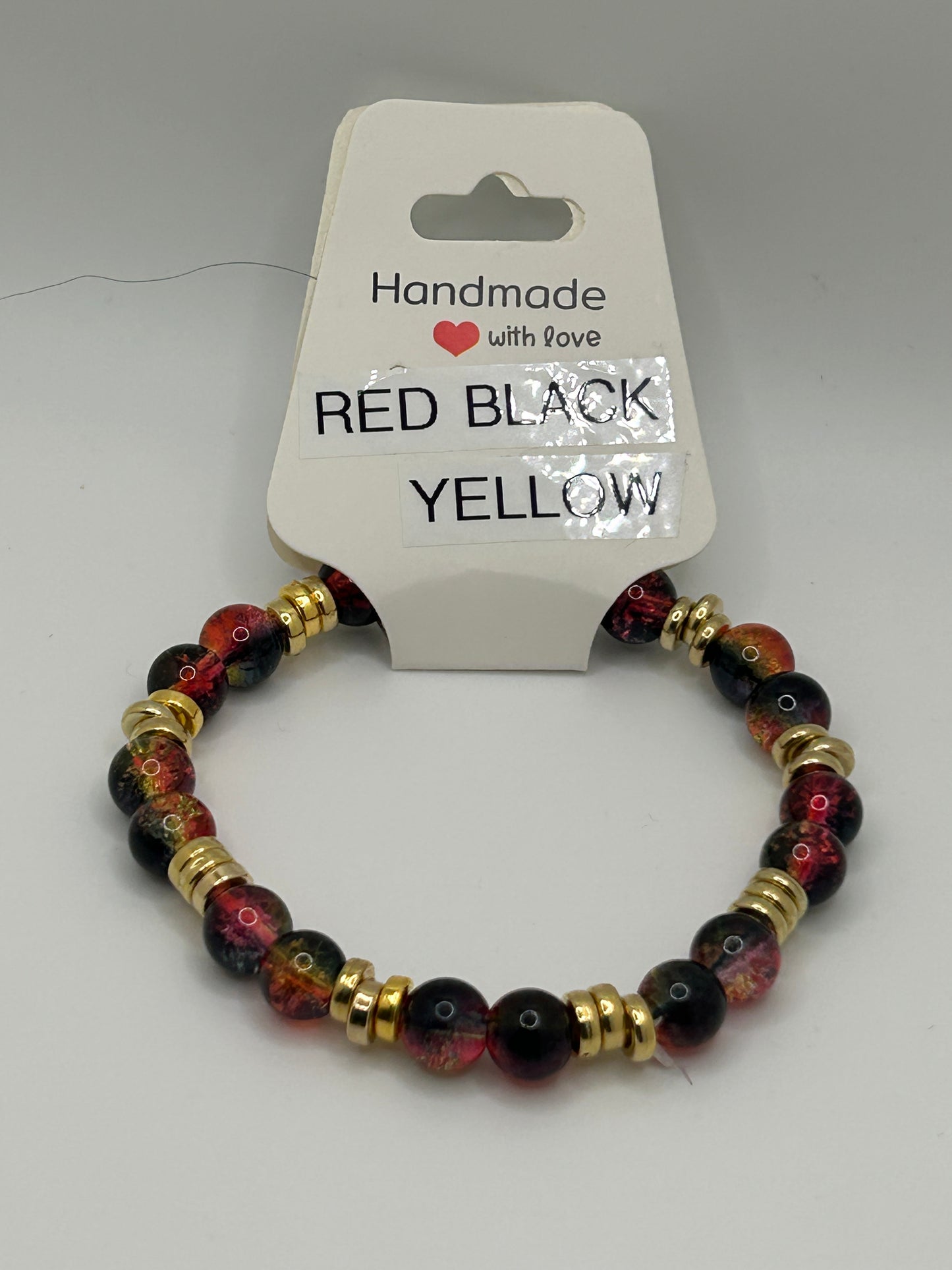 Red, Black and Yellow Bracelet