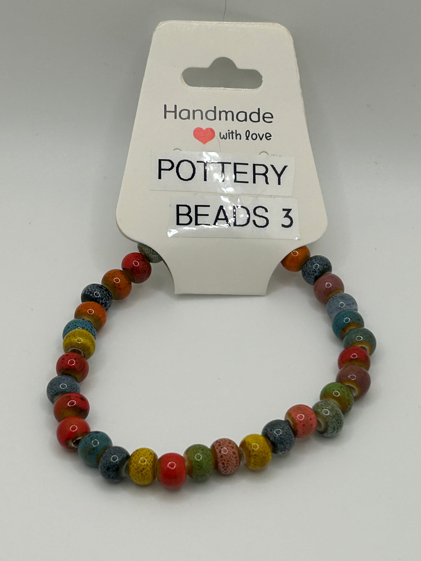 Pottery Beads 3 Bracelet