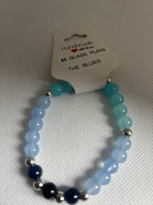 Glass Plain The Blues Beads