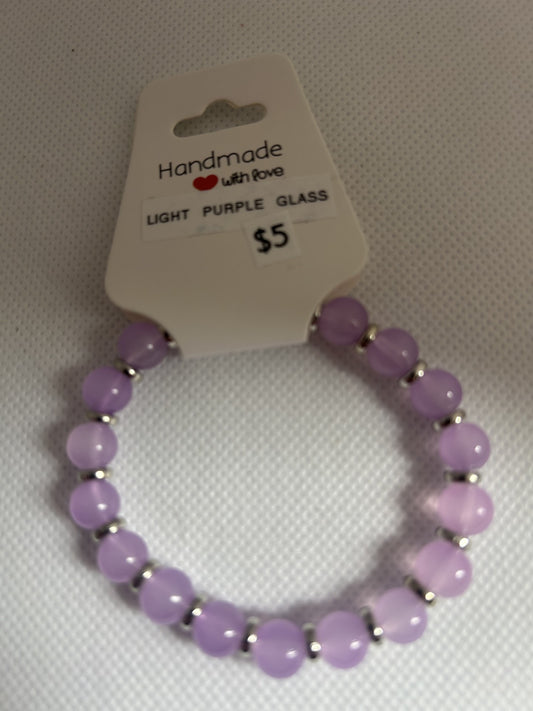 Light Purple Glass Beads
